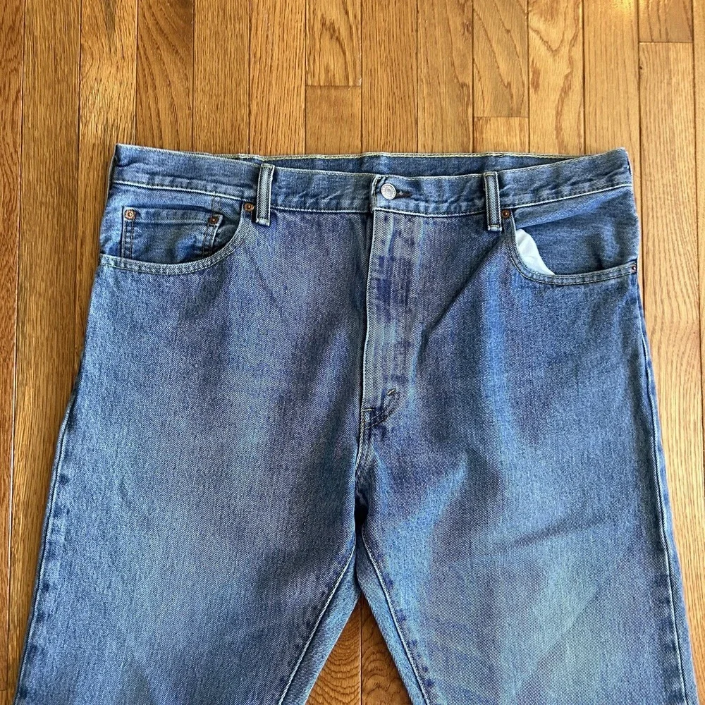 Levis 517 Men Size 40x32 (Actual 40x33) Stone Wash Bootcut Denim Jeans